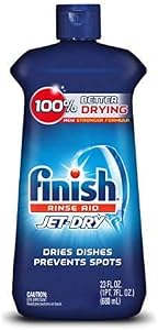 Finish Jet-Dry Rinse Aid, 23oz, Dishwasher Rinse Agent and Drying Agent