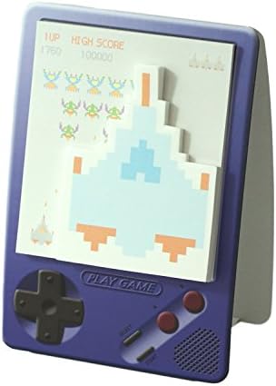 Sticky Notes Pad, Original Sticky Notes Pad by The Blank, Variety Of Shapes and Colors, Vintage Device Designs, Charming and Nostalgic Styles (Game Boy Galaxy – Blue)