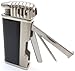 Mr. Brog Leather Tobacco Pipe Lighter and Czech Tool - All in One - Model LGHT08 Silver Black