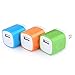 Wall Charger, HUHUTA 3PCS Universal Charger Home Travel Fast Charger Power Adapter for iPhone 7 7s 6s Plus, iPad, Samsung Galaxy S7 S6, Note, Motorola, LG G4 G3 and More Devices. (Orange, Blue, Green)