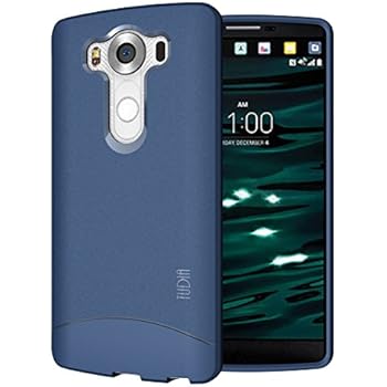 TUDIA Full-Matte Arch TPU Bumper Protective Case for LG V10 (Blue)