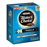 Nescafe Tasters Choice Vanilla Instant Coffee, Single Serve Sticks, 20 Count 0.07oz.(pack of 2)