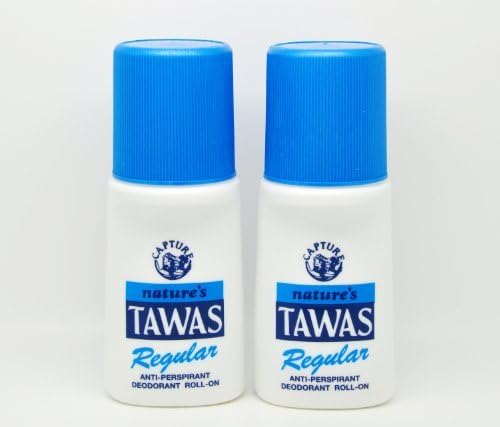 2 Natures Tawas Anti-Perspirant Deodorant Roll-on 2 x 50ml (Regular) by Natures Tawas