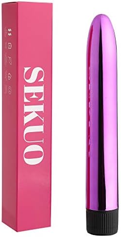 Portable Bullet Powerful Mini Wand V-i-brátor with Multi-Speed Waterproof - 7 Inch Purple