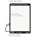 FeiyueTech for iPad Air 1st Gen Touch Screen Digitizer Replacement Model A1474/ A1475/A1476 Front Glass Assembly -Includes Home Button + Camera Holder+PreInstalled Adhesive with Tools kit (Black)