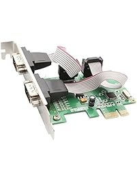IO Crest 2 Port Serial PCI-e 1.0 x 1 with Full and Low Profile Brackets SI-PEX15037