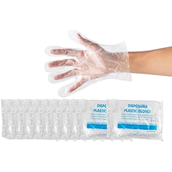 Disposable Food Prep Gloves - 1000-Piece Plastic Food Safe