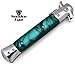 Snake Eye Tactical Pearl Handle Spring Assisted Folding Knife Hunting Camping Fishing Outdoors Lightning Fast Deployment - Sharp Blade (Green)