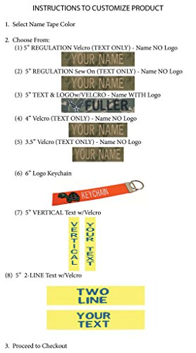Custom Uniform Name Tape. Pink, 4 Inch Hook Fastener - Thumbnail 7