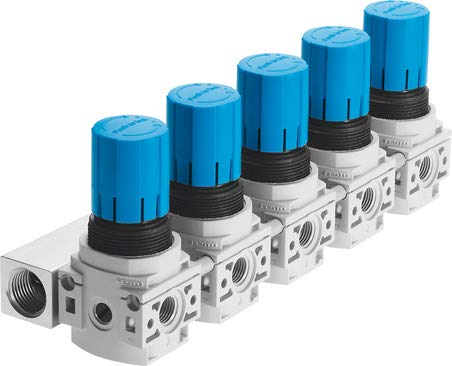 Festo 540043 Model LRB-1/4-DB-7-O-K5-MINI Pressure Regulating Valve Manifold