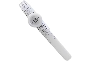 SCIKHEFT Ring Sizer with Magnifier Measuring Tool 1-17 Ring Measurer Flexible Ruler for Men&Women