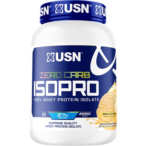 USN Supplements Zero Carb IsoPro 100 Whey Protein Isolate Powder