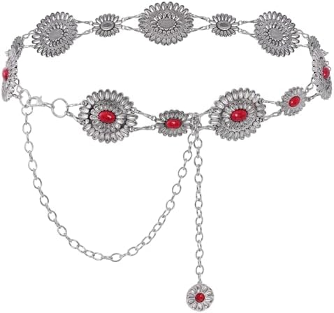 Amazon.com: Women Western Metal Oval Concho Belt 