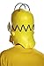 Disguise Men's Homer Adult Costume Mask, Yellow, One Size