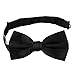 Luther Pike Pre-Tied Bowtie Tuxedo Bow Tie (Black)