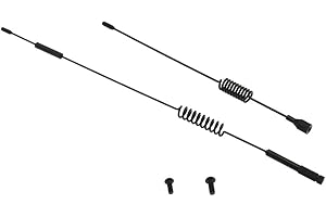 HOBBYCRAWLER 11.4" & 6.8" Metal Antenna 1/10 Scale RC Crawler Accessories for Traxxas TRX-4 TRX4 Ford Bronco D90 D110 Tamiya CC01 Axial SCX10 90046
