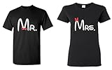 Couple matching Cartoon Font Mr. - Mrs. T-shirt
