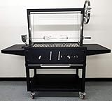 Black Outdoor Charcoal BBQ Parrilla Santa