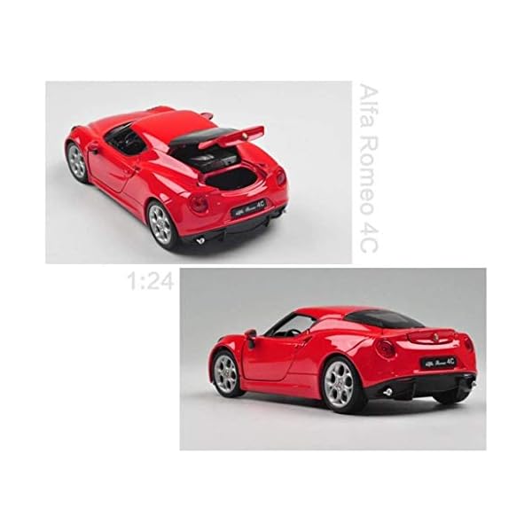 NYDZDM Auto Modellauto 1:24 Alfa Romeo 4C Simulation Legierung Druckguss Spielzeug Schmuck Sportwagen Kollektion Schmuck… – Bild 6