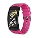 NotoCity Compatible Samsung Gear Fit2 Pro Band Solft Silicone Gear Fit2 Watch Strap for Samsung Gear Fit2 Pro Smartwatch Bands(Light Purple, Small)