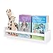 brightmaison Bambini Wall Shelf, Toy Storage Organizer, Kids Bookshelf Wall Decor for Nursery & Kids Room, Small Shelf Wood White