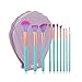 Kuulee New 10Pcs/Set Mermaid Dreams Make Up Brush Set Luxury Make Up Tools Kit Powder Makeup Brushes With Shell Cosmetic Bag