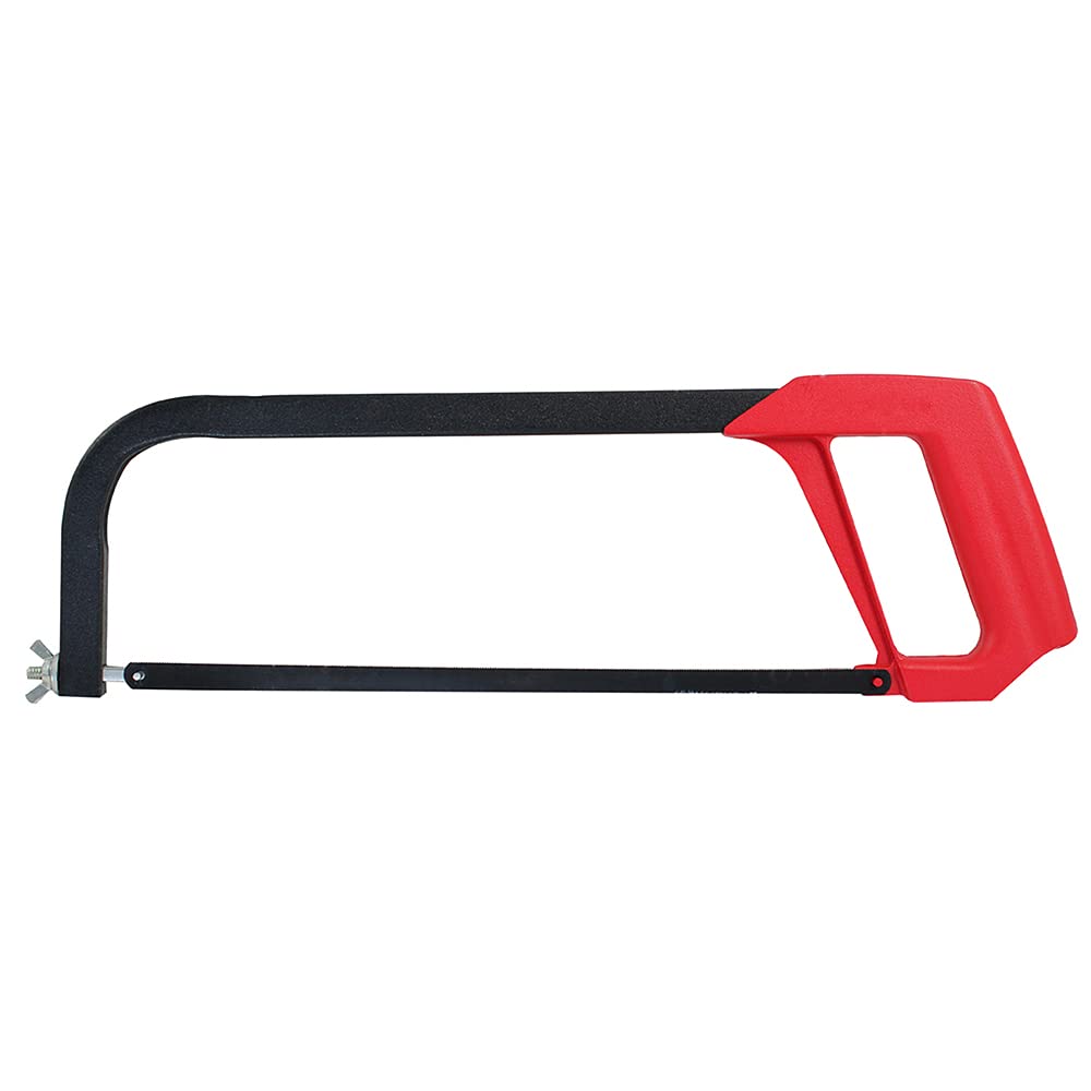 Dekton Heavy Duty Junior Hacksaw-Heavy Duty Lightweight Aluminium Frame| Hcs Blade 24 Tpi, 12"(300mm)| Adjust To Any Cutting Angle| Ideal For Precision Cutting & Diy Projects| Adjustable Blade Tension