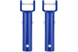 STRNEK 2Pcs Swimming Pool Clip Handles for Vacuum Heads Swimming Pool V Shape Clip Brush Head Handles Replacement Pool Accessories Blue 5.72.0 In