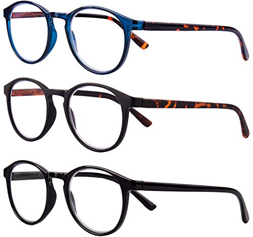 3 Pairs Of Reading Glasses Blue Light Blocking