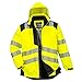 Portwest PW3 Hi-Vis Winter Jacket Work Safety Protective Reflective Waterproof Coat ANSI 3, 5XL