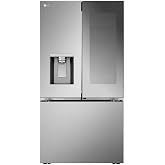 LG LRYKC2606S, 26 cu. ft. Smart Mirror InstaView&reg; Counter-Depth MAX&trade; French Door Refrigerator with Four Types of Ice