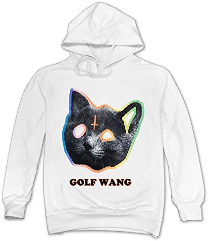 Huma Men's Ofwgktas Golf Wang Cat Winter Hoodies White