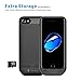 iPhone 7 memory battery Case,2800mAh Juice Pack Slim Protective Charging Case,Portable Charger Built-in 3.5 mm headphone jack for iPhone 7(4.7inch)-Black