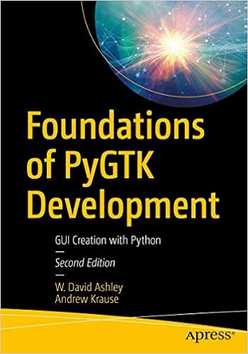 Foundations Of Pygtk Development Gui Creation With Python Ashley W David Krause Andrew 9781484241783 Amazon Com Books