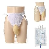 Banggood 1 Set Male Urinal Pee Holder Bag Test Bladder Incontinence Aid Bathroom Health 1000ml