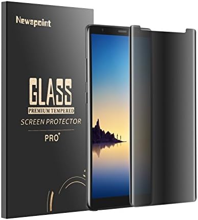 Galaxy Note 8 Tempered Glass Screen Protector (Privacy), Newspoint Case Friendly 3D Curved Edge Bubble-Free Easy to Apply Anti-Spy for Samsung Galaxy Note 8