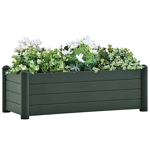 Tidyard Hochbeet Blumenkasten Garten Pflanzkasten Gemüsebeet Kräuterbeet Frühbeet Pflanzbeet Blumenkübel Pflanzkübel PP…