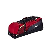 Mizuno 360271.1090.01.0000 Samurai Catcher's Wheel Bag One-Size Red-Black