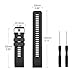 MoKo Watch Band Compatible with Garmin Forerunner 35,Soft Silicone Replacement Watch Strap fit Forerunner 35 Smartwatch, Black