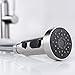 Versatile Brushed Nickel Triple Functional Kitchen Faucet Spray Nozzle Head Replacement Part For Pull Out Kitchen Sink Faucets Pause Stream and Spray Modes