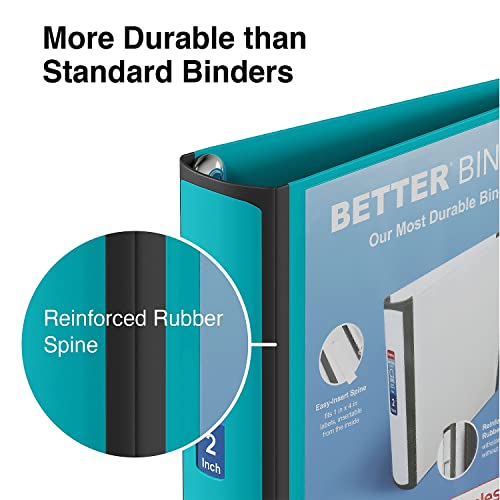 STAPLES Better Binder, 2Inch, Teal Pricepulse