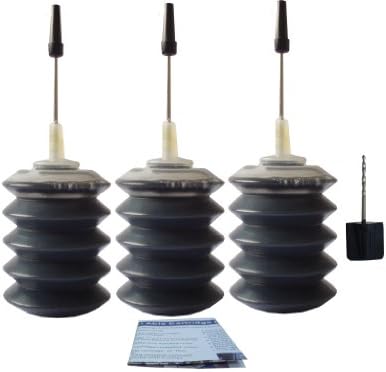 3x30ml Nano Premium Black Ink Refill kit for Dell 720 A920 A940 A960 J740 X0502 Inkjet Cartridges