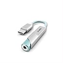 FiiO KA11 USB C to 3.5mm Audio Adapter 32bit/384KHz, USB Type C Dongle HiFi DAC Amplifier for Android/iOS/Windows/Mac (Silver