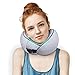 LUXSURE Neck Pillow Memory Foam Neck Pillow Airplane Travel Pillow Neck Pillow for Sleeping Rest Comfortable Head, Neck, and Chin Support (Gray)
