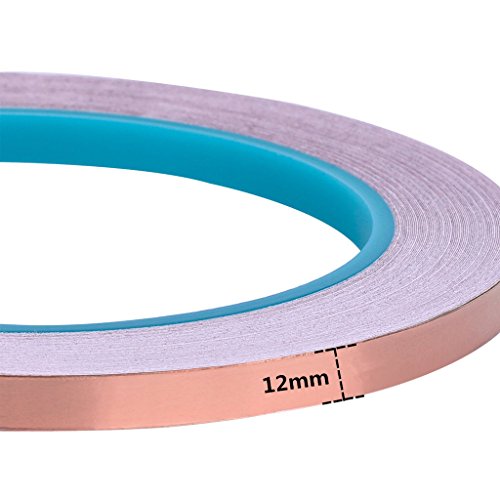 Jocon Copper Foil Tape 1/2inch X 22yards with Conductive Adhesive for EMI Shielding, Soldering, Personal Projects, Craft & Model Purposes (1/2'' X 22 Yards) - Thumbnail 3