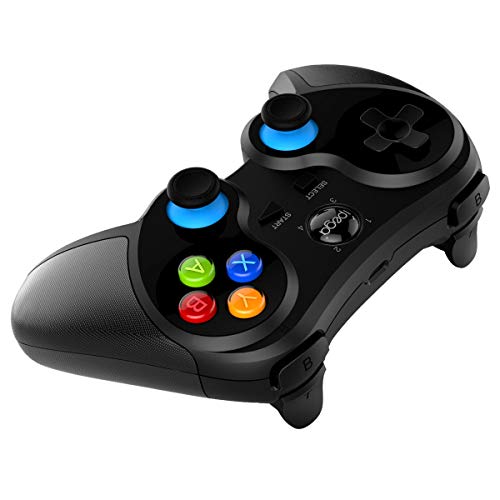 PG-9157 Wireless Bluetooth Game Controller for iPhone, iPad, Android Phone Tablet, Smart TV, TV Box Gamepad + Joystick + Phone Holder Gamepad Trigger PUBG Controller - Thumbnail 3
