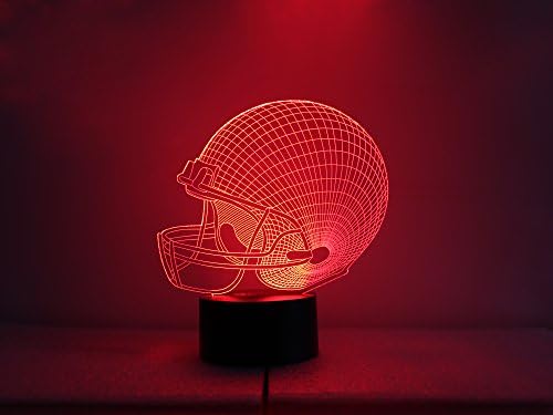 Football Helmet Night Light 7 Color LED a Great Gift for Super Bowl Fans