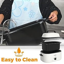 26 Quart Electric Roaster Oven with Visible