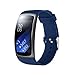 EloBeth for Gear Fit 2 Pro/Gear Fit 2 Band, Smart Watch Elastomer Strap Plastic Wristband for Gear Fit 2 Pro/Gear Fit 2 SM-R360 Fitness Activity Tracker (5.9