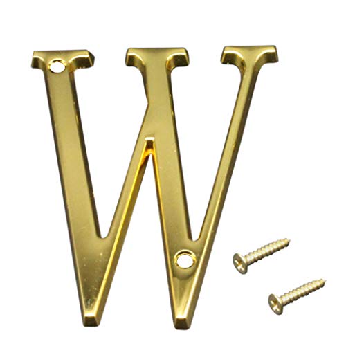 Fityle Zinc Alloy 26-Letter Hanging Wall Alphabet Wall Letter Children Baby Name Birthday Wedding Decor Letters & Numbers - W